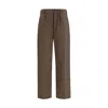 Max Mara Brown Wool Casual Pants In Brown