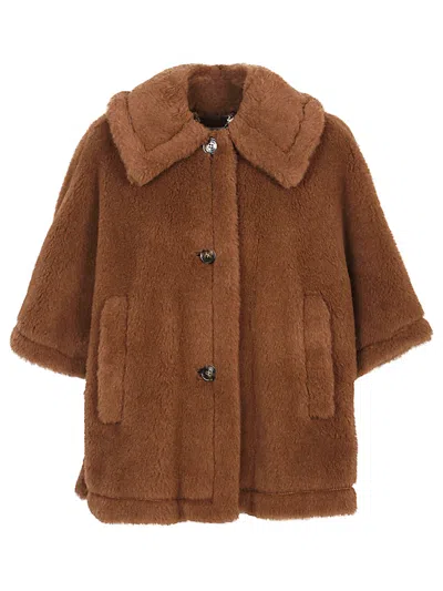 MAX MARA BROWN WOOL COAT