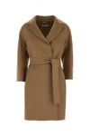 Max Mara Brown Wool Coat In Brown