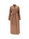 Max Mara Brown Wool Coat In Brown