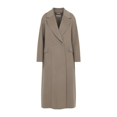 MAX MARA BROWN WOOL COAT