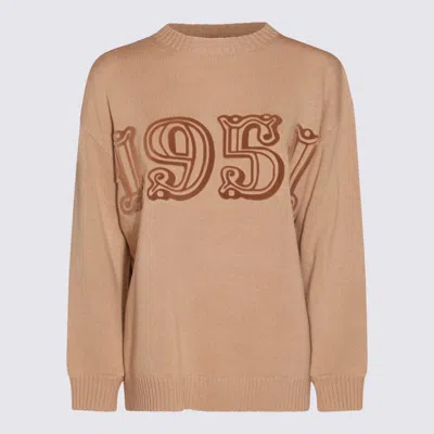 MAX MARA BROWN WOOL FIDO KNITWEAR