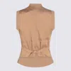 Max Mara Camel Wool Knitwear In Brown