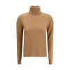 Max Mara Educata Turtleneck Sweater In Brown