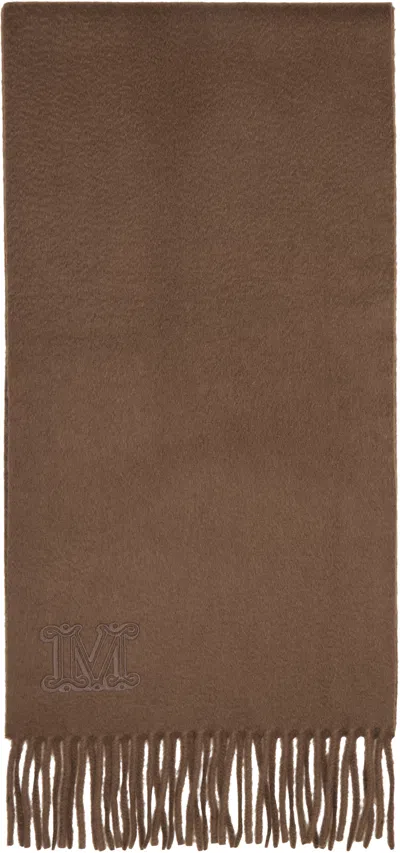 Max Mara Brown Wsdalia Scarf