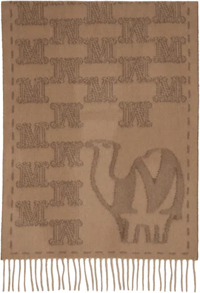 Max Mara Brown Wsteddycamel Scarf