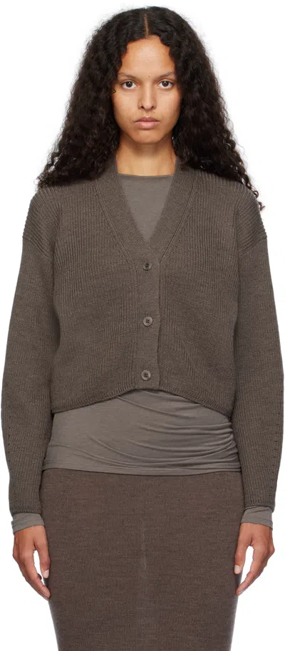 Max Mara Brown York Cardigan In 002 Hazelnut Brown