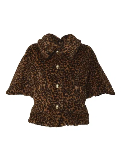 Max Mara Brushed-effect Jacket In Multi