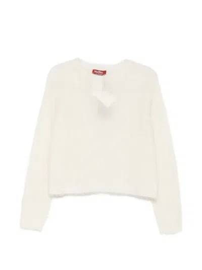 Max Mara Brushed-knit Sweater In Neutral