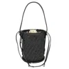 Max Mara Textured Drawstring Bucket Bag In Black