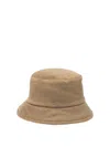 Max Mara Reversible Teddy Fabric And Camel Colour Hat In Brown