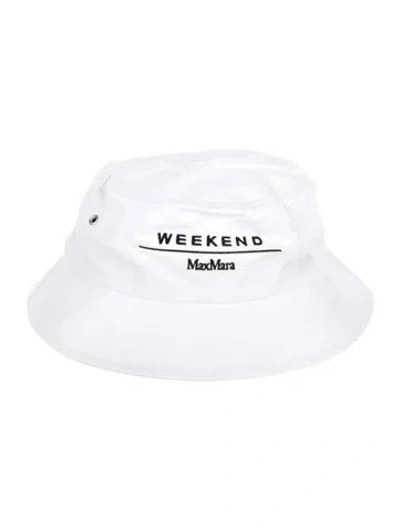 Pre-owned Max Mara Bucket Hat In White