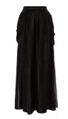 MAX MARA BUCKLE DETAILED MAXI SKIRT