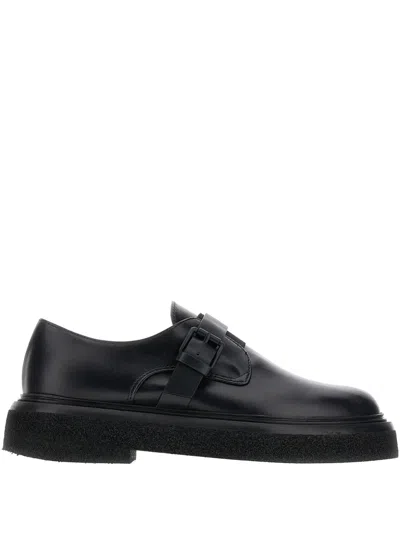 Max Mara Buckle-fastening Leather Loafers