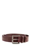 Max Mara Buckle40xlong - Long Leather Belt In Red