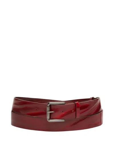 Max Mara "buckle40xlong" Belt Accessories In Red
