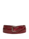 Max Mara "buckle40xlong" Belt Accessories In Red