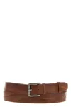 Max Mara Buckle40xlong Belt In Brown