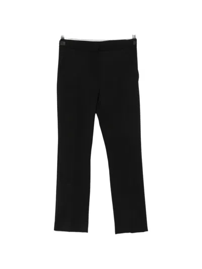 Max Mara Buckle-detail Tailored Trousers In Black