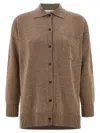 Max Mara Cashmere Cardigan Long Sleeves In Brown