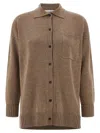 Max Mara Cashmere Cardigan Long Sleeves In Brown