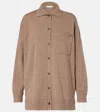 Max Mara Bull Oversized Cashmere Cardigan In Brown