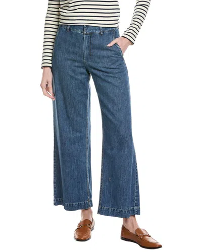 Max Mara Buono Wide Leg Jean In Blue