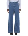 Max Mara Buono Wide Leg Jeans In Ultramarine In Ultramarin