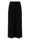 Max Mara Black Wool Burano Pant In Black