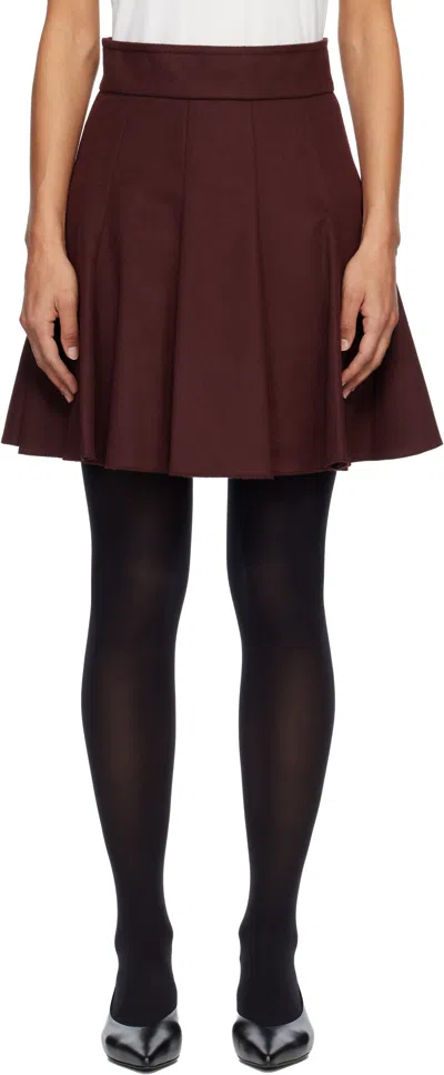 Max Mara Burgundy Brava Miniskirt