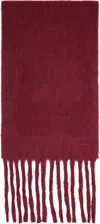 Max Mara Burgundy Osso Scarf In Red