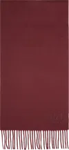 Max Mara Burgundy Wsdalia Scarf In Red