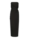 Max Mara Bustier Dress In Black
