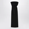 Max Mara Black Bustier Dress In Wool Blend In Black