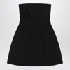 Max Mara Betel Strapless Paneled Mini Dress In Black