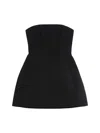 Max Mara Betel Strapless Paneled Mini Dress In Black