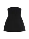 Max Mara Strapless Bustier Dress Side Pockets In Black