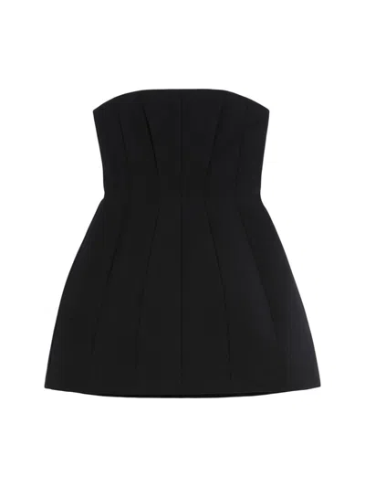 MAX MARA BUSTIER DRESS IN SABLE FABRIC