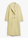 Max Mara Double-breasted Wool-blend Coat In Yellow