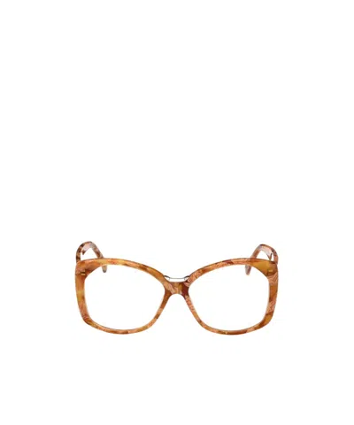 Max Mara Butterfly Frame Glasses In Orange