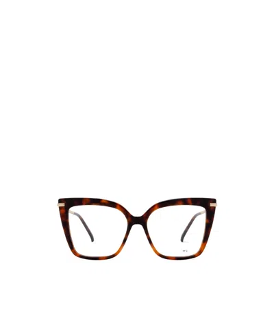 Max Mara Butterfly Frame Glasses In Brown