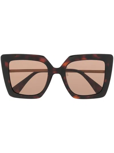 Max Mara Butterfly-frame Sunglasses In Brown
