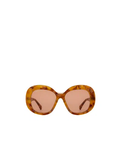 Max Mara Butterfly Frame Sunglasses In Metallic
