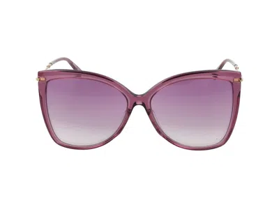 Max Mara Butterfly Frame Sunglasses In Purple