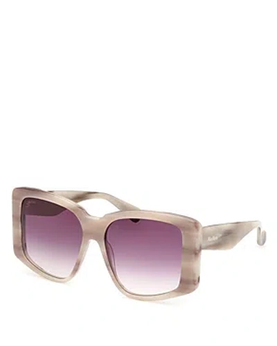 Max Mara Butterfly Sunglasses, 57mm In Neutral