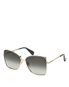 Max Mara Butterfly Sunglasses, 59mm In Gold/gray Gradient