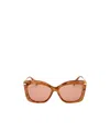 Max Mara Butterfly Sunglasses In Pink