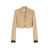 Max Mara Button Blazer In Neutral