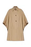 Max Mara Pedale Cape-style Button-up Coat