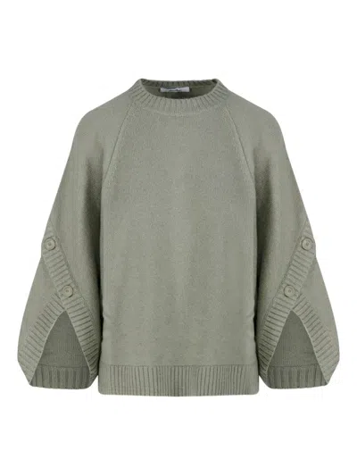 Max Mara Button-cuff Balloon-sleeve Sweater